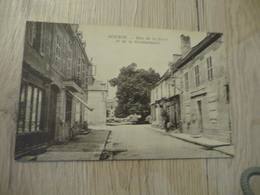 CPA 23 Creuse Gouzon Rue De La Poste Et De La Gendarmerie - Otros & Sin Clasificación