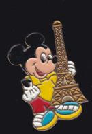 61255-Pin's-.Mickey.tour Eiffel.presse.magazine. - Disney