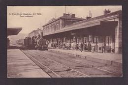 CPA Ardèche 07 Le Teil La Gare Chemin De Fer Train écrite - Le Teil