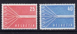 Switzerland 1957 Europa CEPT Mi#646-647 Mint Never Hinged - Ungebraucht