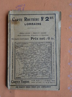 CARTE ROUTIÈRE  TARIDE N° 2 BIS LORRAINE - Cartes Routières