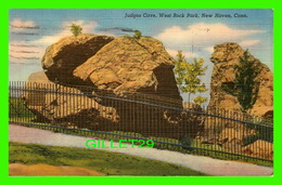 NEW HAVEN, CT - JUDGES CAVE, WEST ROCK PARK - TRAVEL IN 1952 - THE HAROLD HAHN CO INC - - New Haven