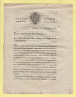 Prefet De La Manche - 20 Fructidor An 13 - Document Relatif A L Etat Civil Et Mouvements De Population - Historical Documents