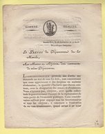 Prefet De La Manche - 26 Thermidor An 9 - Document Relatif A L Etat Des Bois Communaux - Historical Documents