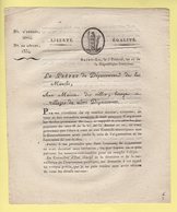 Prefet De La Manche - 3 Prairial An 11 - Organisation Des Ecoles Primaires - Historical Documents