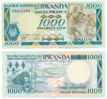 1988 // RWANDA // BANQUE NATIONALE // 1 000 Francs // UNC - Rwanda