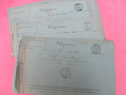 7 Télégrammes Anciens/ Correspondance Notariale/ CLAMECY/ Tannay / Niévre/1879-1880    TIMB117 - Ohne Zuordnung