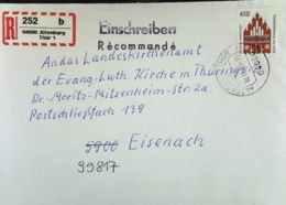 BRD: E-Bf 450 SWK, Selbstklebender R-Zettel 04600 Altenburg 1 Thür Mi UB "b" (478) Vom 18-11-95 Knr: 1623 - Etiquettes 'Recommandé' & 'Valeur Déclarée'