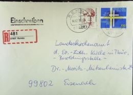 BRD: 07407 Remda Ohne UB (481) E-Brief Mit 350 Frauen, Selbstklebender R-Zettel  Vom 14.2.94 Knr: 1393 Ua - Etiquettes 'Recommandé' & 'Valeur Déclarée'