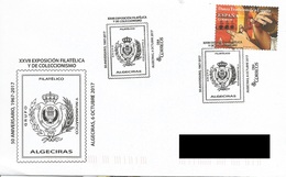 SPAIN. POSTMARK 50th ANNIV. PHILATELIC SOCIETY OF ALGECIRAS. 2017 - Otros & Sin Clasificación