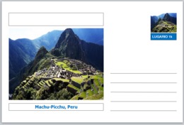 Landmarks - Souvenir Postcard (glossy 6"x4"card) - Machu Picchu, Peru - Other & Unclassified