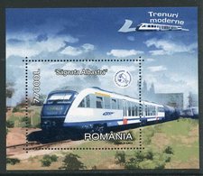 ROMANIA 2004 High-speed Trains Block MNH / **  Michel Block 337 - Unused Stamps