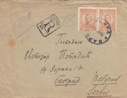 BULGARIA - Letter Cover 1920 - From Varna To Belgrade - Registered Letter - Cartas