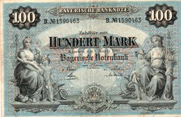 GERMANIA 100 MARK 1900-Bayerische Notenbank--P-S922 - 100 Mark