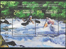 BOSNIA SERB, 2011, MNH,  SPORTS, EUROPEAN CHAMPIONSHIP IN CANEOING, KAYAKING, BANJALUKA,  S/SHEET - Kanu