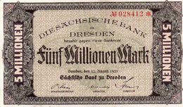 GERMANIA 5000000 MARK 1923-Sachsische Bank-Bank Of Saxony DRESDEN-P-S964  AUNC - Non Classificati