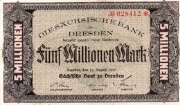 GERMANIA 5000000 MARK 1923-Sachsische Bank-Bank Of Saxony DRESDEN-P-S964  AUNC - Zonder Classificatie