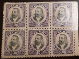 O) 1910 CUBA - CARIBBEAN, MAJ. GEN. ANTONIO MACEO,  SC 245 50c Lilac, TONE, XF - Ungebraucht