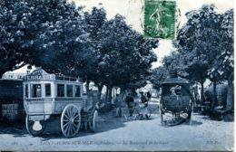 N°2270 T -cpa Saint Aubin Sur Mer -la Navette De L'hôtel La Terrasse- - Taxi & Carrozzelle