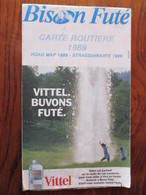 Carte Routière De 1989 De BISON FUTE  Des  Itinéraires BIS - Pliures En Accordéon De 7 Plis X 2  - Voir 7 Photos - Cartes Routières