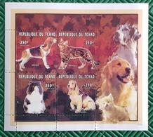 TCHAD, Chiens, Chien, Dog, Dogs, Perro, Perros. CHATS, Chat, Gatos, Cats, Pets 4 Valeurs ** (MNH) Yvert 629/32 - Hauskatzen