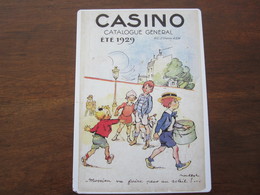 PLAQUE EN TOLE CASINO CATALOGUE GENERAL ETE 1929  DATANT DE 1998 - Tin Signs (after1960)