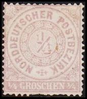 1868. NORDDEUTSCHER POSTBEZIRK.  1/4 GROSCHEN. () - JF320108 - Nuovi