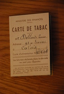 Rationnement - Carte De Tabac Calais - Historische Documenten