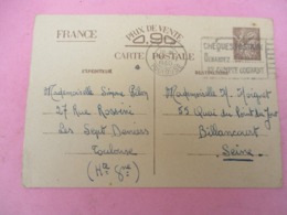 Carte Postale Ancienne Préaffranchie/ Occupation /Toulouse - Billancourt /1940   TIMB124 - Guerre 1939-45