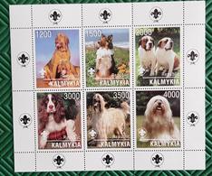 RUSSIE-Ex URSS, Chiens, Chien, Dog, Dogs, Perro, Perros. SCOUTISME Feuillet 6 Valeurs émis En 1992 ** MNH (6) - Perros