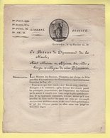 Prefet De La Manche - 29 Pluviose An 12 - Nomination Des Commissaires Repartiteurs - Annuaire Departement - Historical Documents