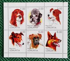 RUSSIE-Ex URSS, Chiens, Chien, Dog, Dogs, Perro, Perros. SCOUTISME Feuillet 6 Valeurs émis En 1990 ** MNH (7) - Dogs
