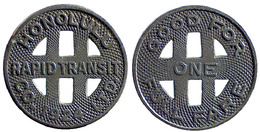01339 GETTONE TOKEN JETON TRASPORTO TRANSIT HAWAII, HONOLULU, 1924, HI 240C - Other & Unclassified