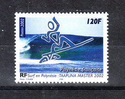 Polinesia  -  2001. Surf Stilizzato. Stylized  Surf. Turismo. MNH - Waterski