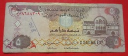 X1- 5 Dirhams 2009. United Arab Emirates- Five Dirhams, Circulated Banknote - Emirati Arabi Uniti