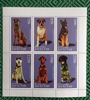 RUSSIE-Ex URSS, Chiens, Chien, Dog, Dogs, Perro, Perros. Feuillet 6 Valeurs émis En 1999 ** MNH (14) - Honden