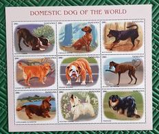 TANZANIE, Chiens, Chien, Dog, Dogs, Perro, Perros. DOMESTIC DOGS OF THE WORLD.Feuillet 6 Valeurs **MNH. Yvert N°2657/65 - Chiens