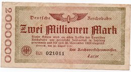 GERMANIA  2000000 MARK 1923 - Wor:P-S1012a.2, Kel:340b.2.43, MüG:002.02b  UNIFACE - 2 Millionen Mark