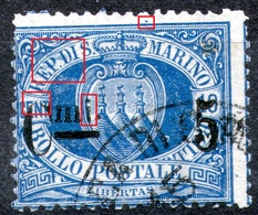 San Marino,1892,5c/10c,Mi#8,error Shown On Scan,as Scan - Oblitérés