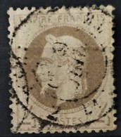 FRANCE 1866 - Canceled - YT 27B - 4c - 1863-1870 Napoléon III Lauré