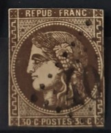 FRANCE 1870 - Canceled - YT 47 - 30c - 1870 Bordeaux Printing