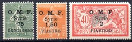 Syrie: Yvert N° 59-62-63* - Unused Stamps