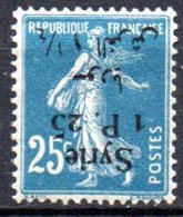 Syrie: Yvert N° 131a*; Variété Surcharge Renversée - Unused Stamps