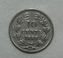 Silber/Silver Nicaragua, 1887 H, 10 Centavos VZ/XF - Nicaragua