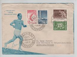 153PR/ Suomi/Finland Helsinki 1952 Helsingfors XV Olympia 3/8/52 > France Olympic Games - Summer 1952: Helsinki