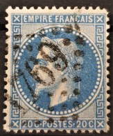 FRANCE 1868 - Canceled - YT 29B - 20c - 1863-1870 Napoléon III Lauré