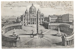 CPA ITALIE  LAZIO ROME   Basilica Di Piètro E Palazzo Vaticano N°213 - Iglesias