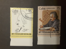 2005, 75° Anniversario Della Visita Di Albert Einstein A Cuba - Oblitérés