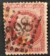 FRANCE 1867 - Canceled - YT 32 - 80c - 1863-1870 Napoleon III Gelauwerd