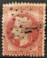 FRANCE 1867 - Canceled - YT 32 - 80c - 1863-1870 Napoleon III Gelauwerd